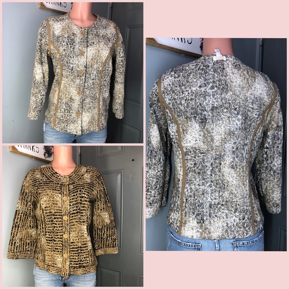 Chico's Jackets & Blazers - Chico's Jacket Shirt Top Reversible 1 S/M